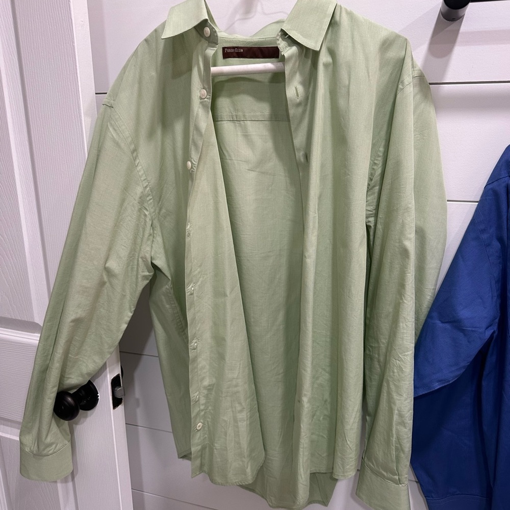 Mens Dress Shirt Perry Ellis